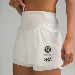 Lululemon Nulux Road To Trail Shorts High Rise 4” Lined BONE Size 0